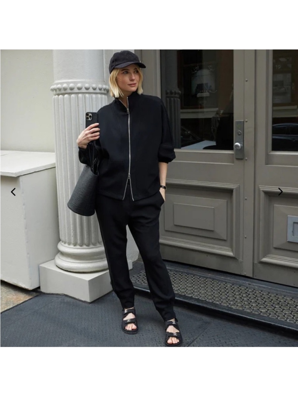 Varley Ashbury Zip-Through Sweat black